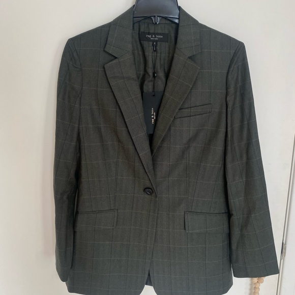 BRAND NEW: Rag & Bone Ames deconstructed check blazer - Picture 8 of 15